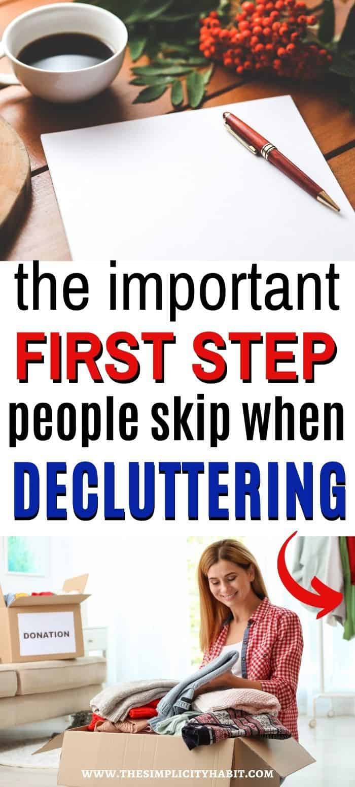 Do This Before You Start Decluttering - The Simplicity Habit