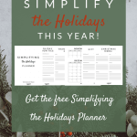 simplify the holidays