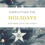 simplifying the holidays