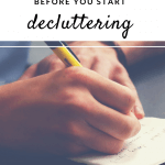 before you start decluttering