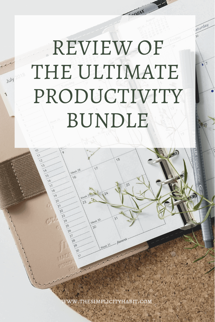 Productivity Bundle Review of the Ultimate Productivity Bundle - The Simplicity Habit