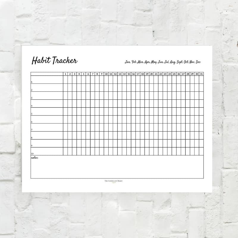 Atomic Habits Habit Stacking Template