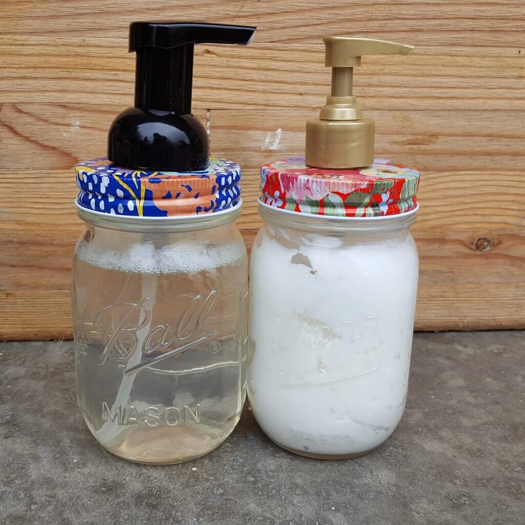 how to make an easy mason jar soap dispenser