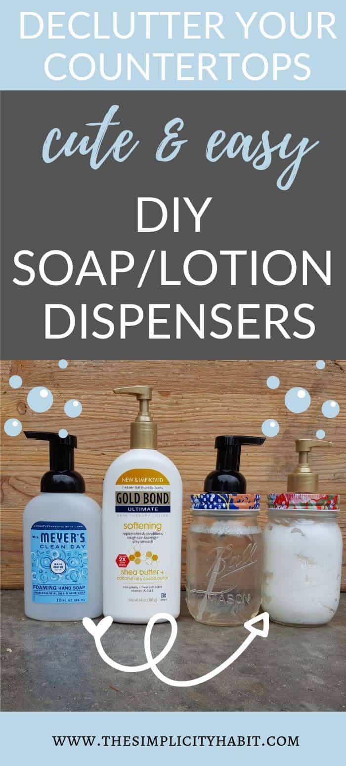 How to Make an Easy Mason Jar Soap Dispenser - The Simplicity Habit