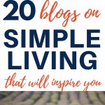 blogs on simple living, decluttering, and minimalism