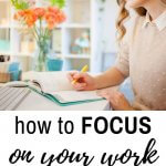 to be more productive, you need to focus