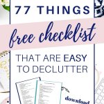 items that are easy to declutter