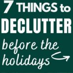 declutter before the holidays