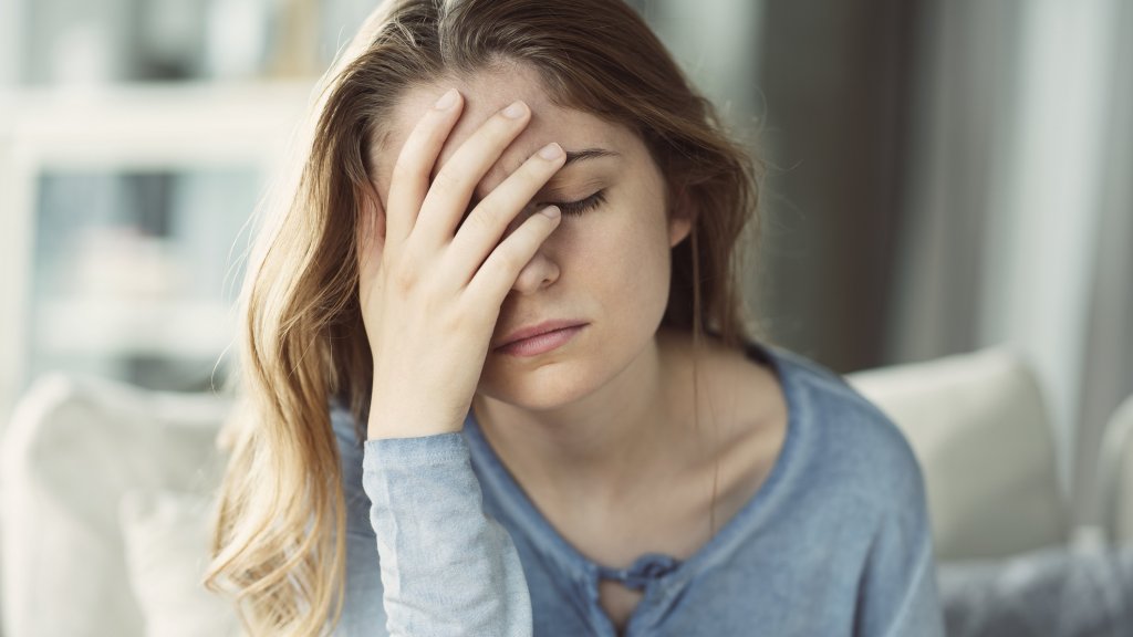 woman feeling sad