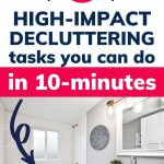 10 minute decluttering tasks