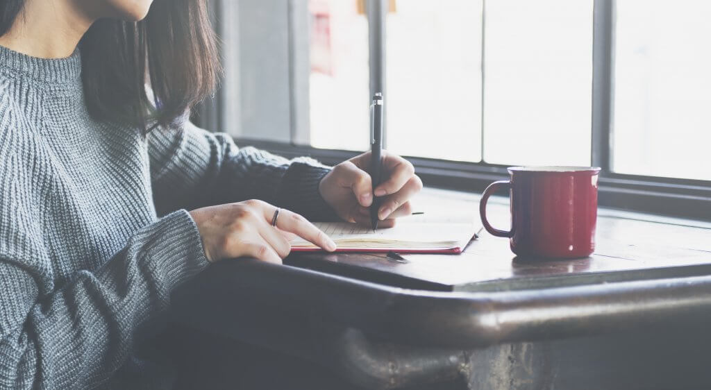 woman writing