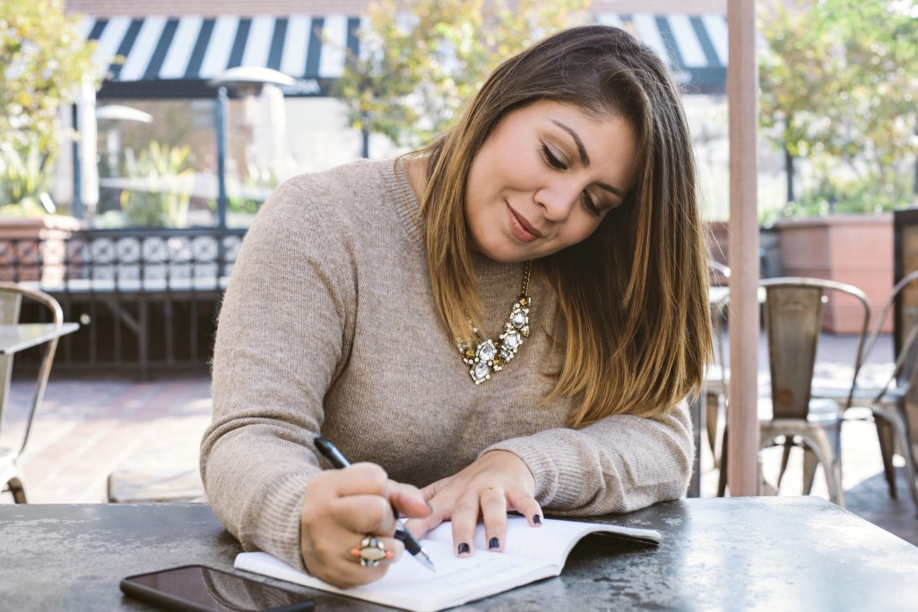 woman writing