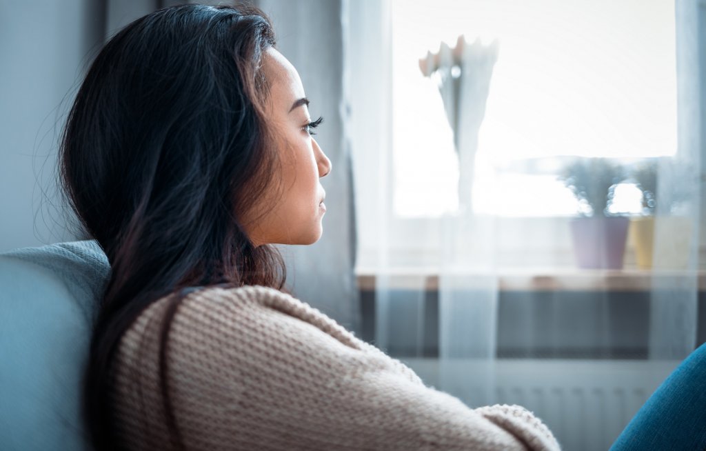 thoughtful woman