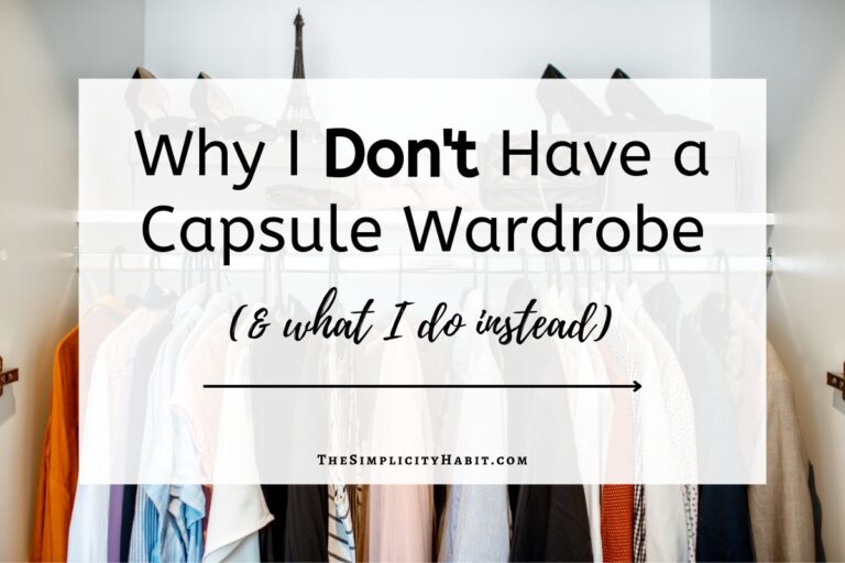 simple alternative to a capsule wardrobe