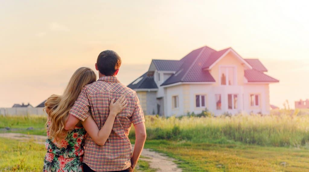 couple looking at their dream home