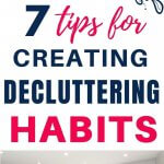 decluttering habits