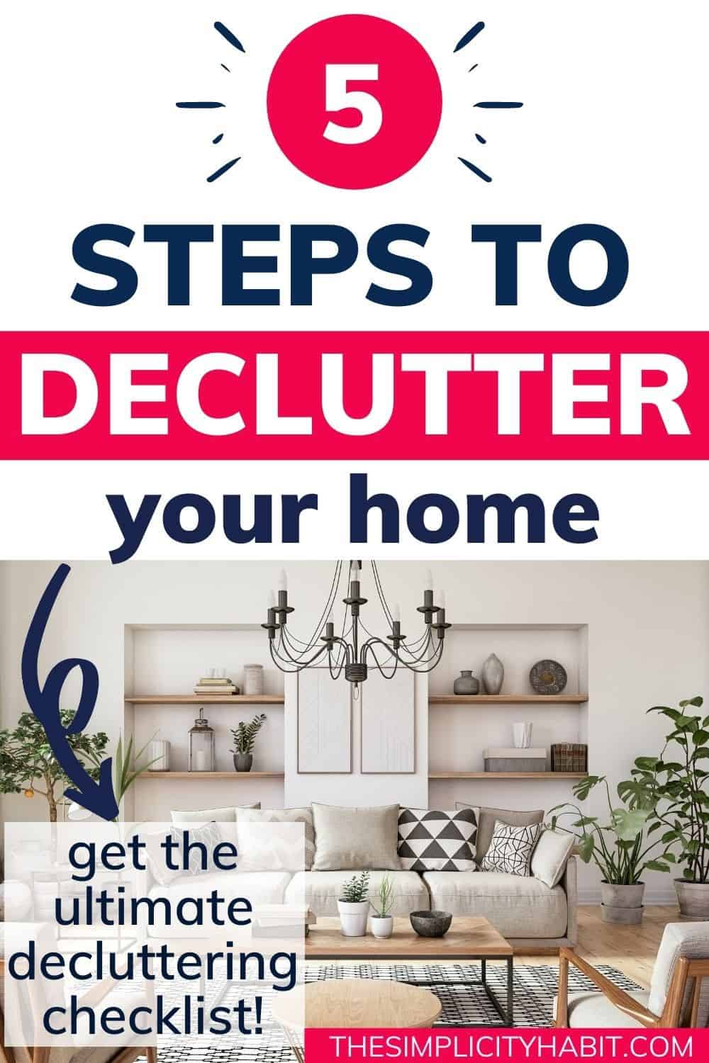 The Ultimate Decluttering PDF Checklist: Declutter Your Home in 5 Easy ...