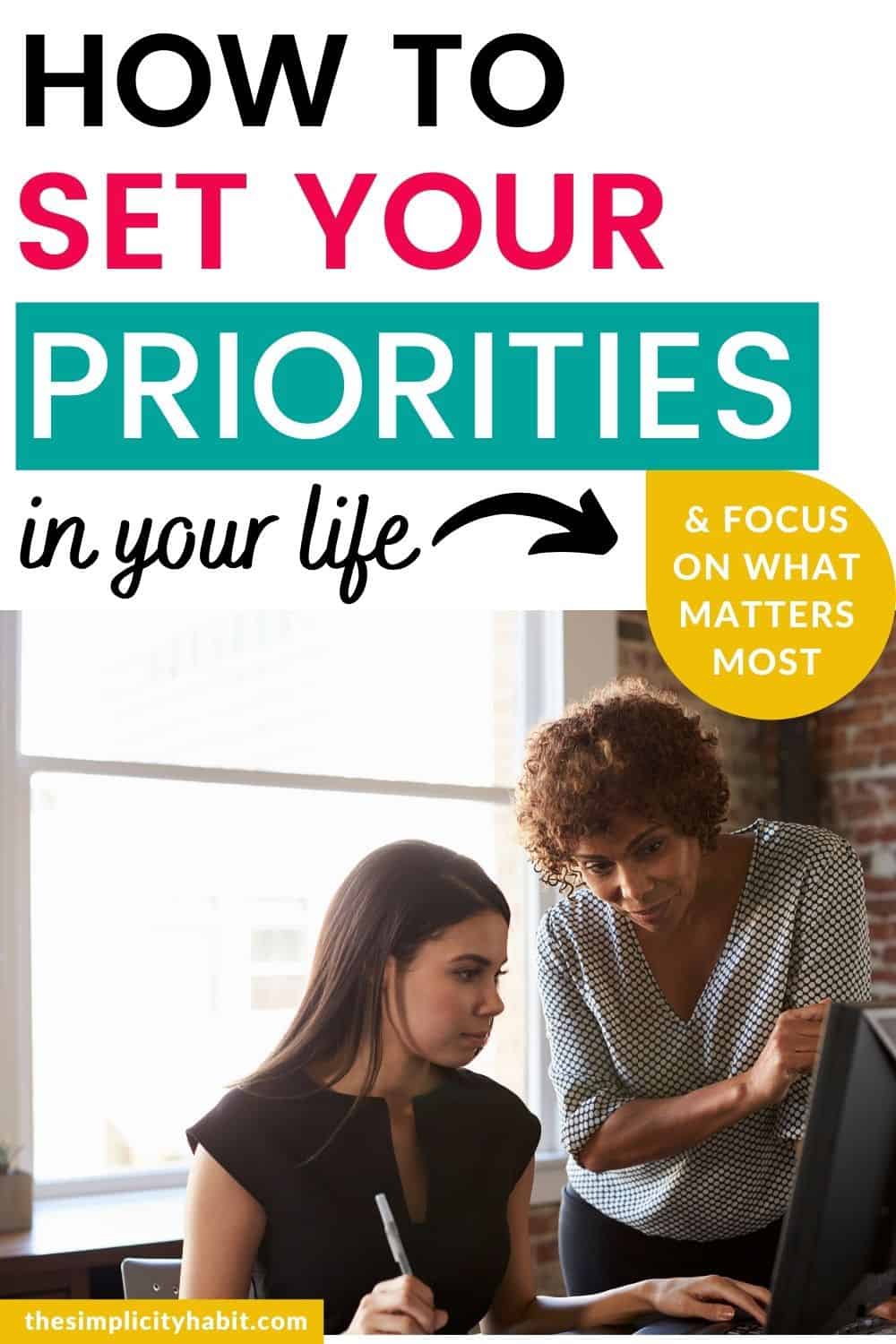 How to Set Your Top Priorities in Life