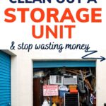 how to clean out a storage unit