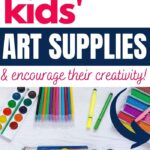 how to organize kids' art supplies