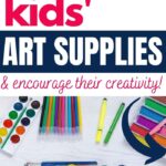 how to organize kids' art supplies