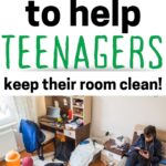 teen keep their room clean