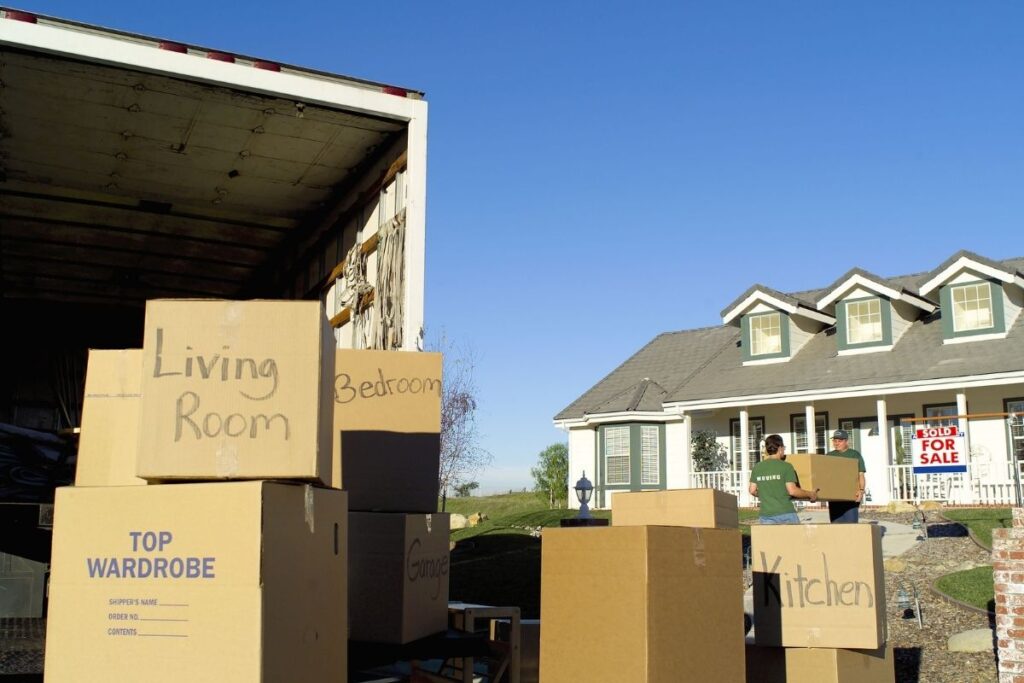 decluttering before a move