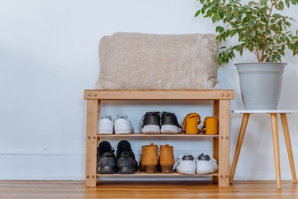 organized shoes