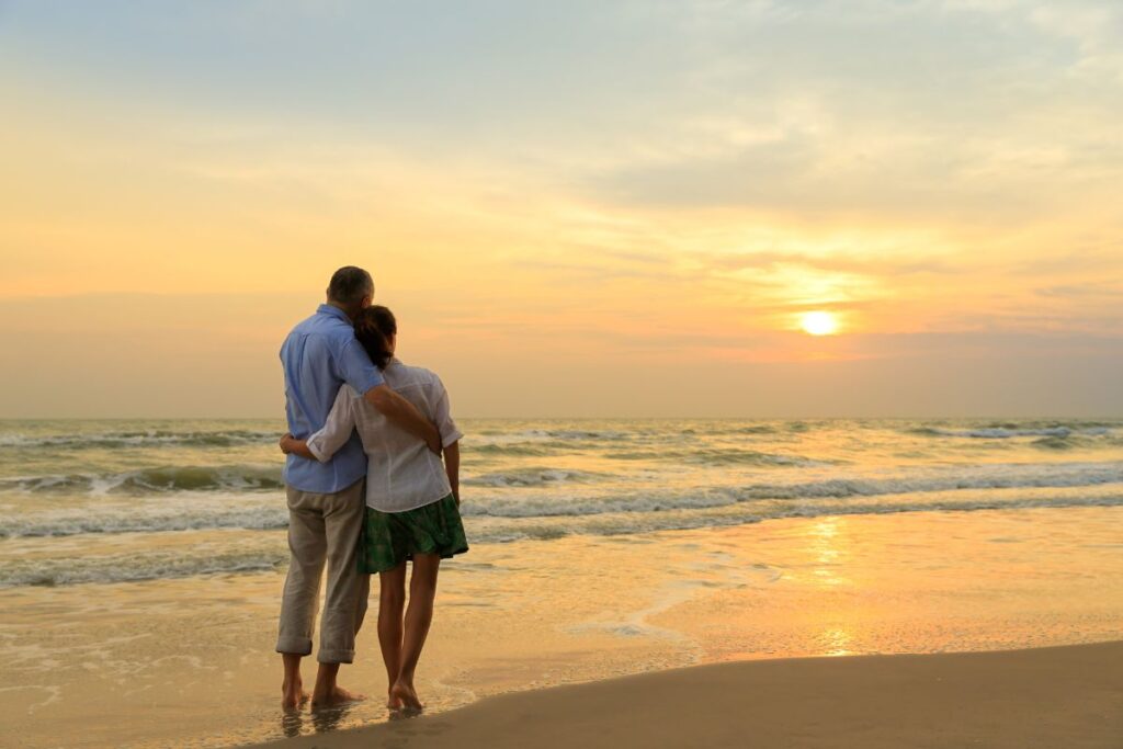 couple at the beach