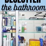 cluttered bathroom
