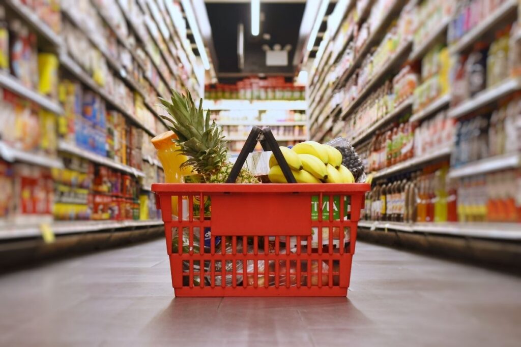 basket of groceries