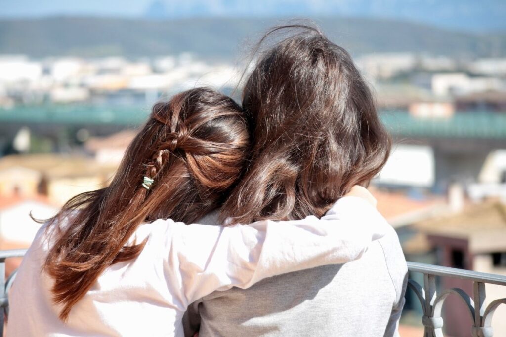 two women who are friends