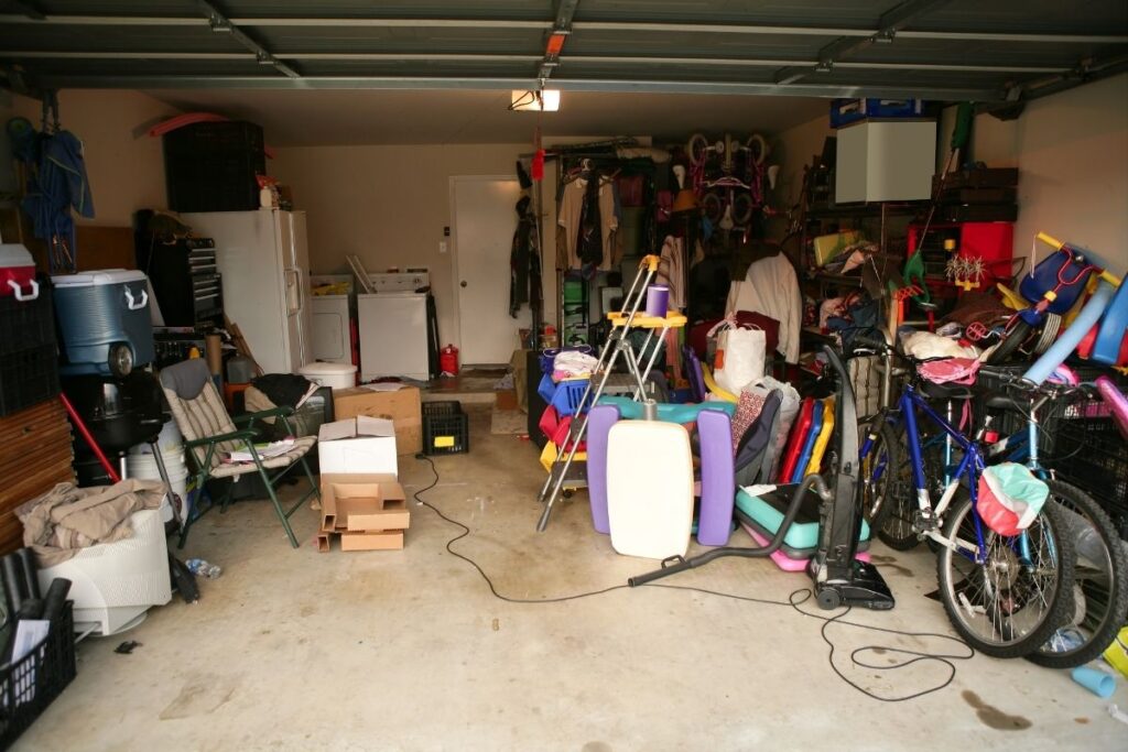 messy garage