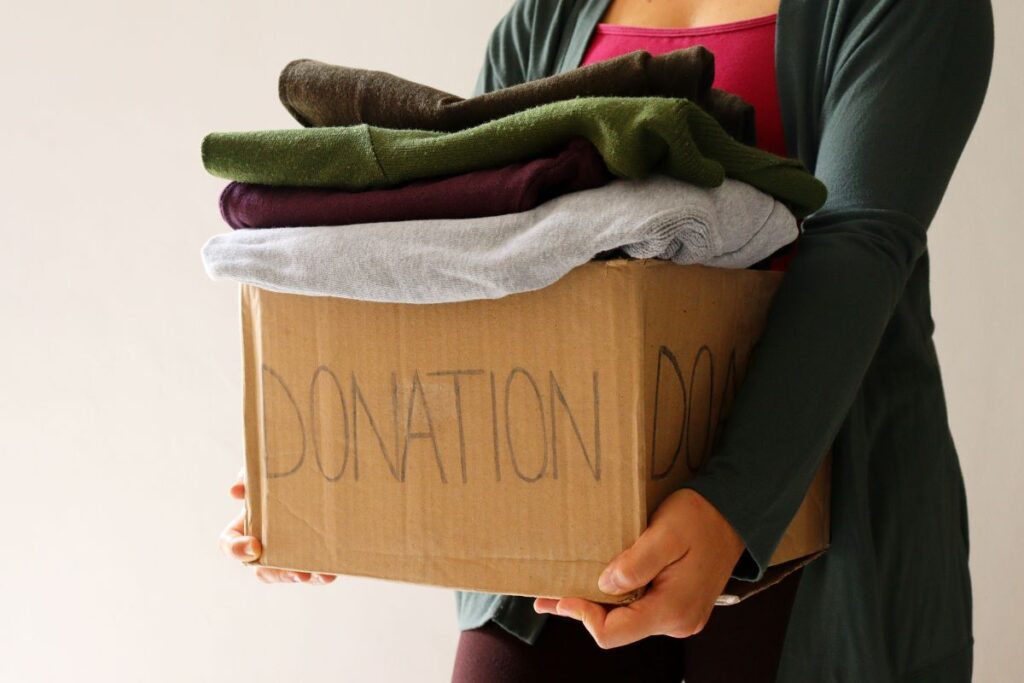 box of donations