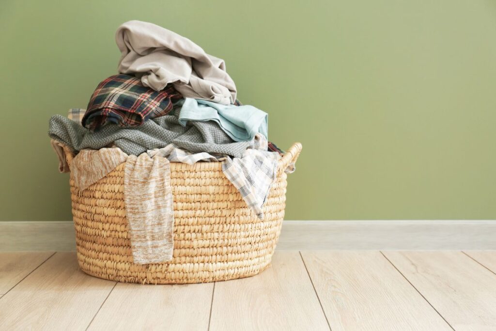 basket of clothes