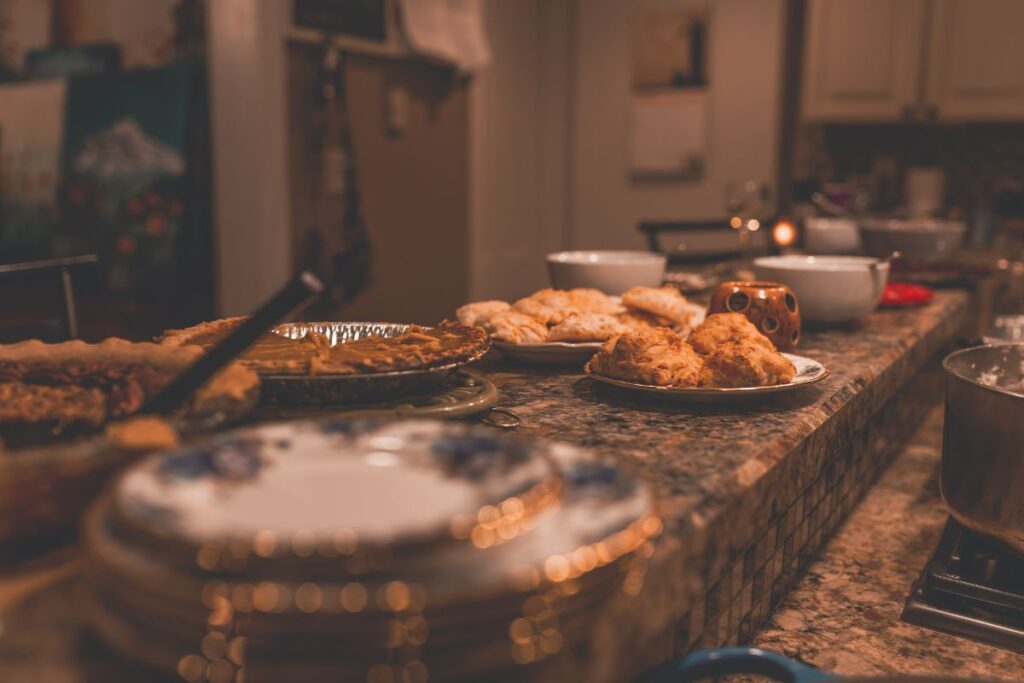 food on the counter