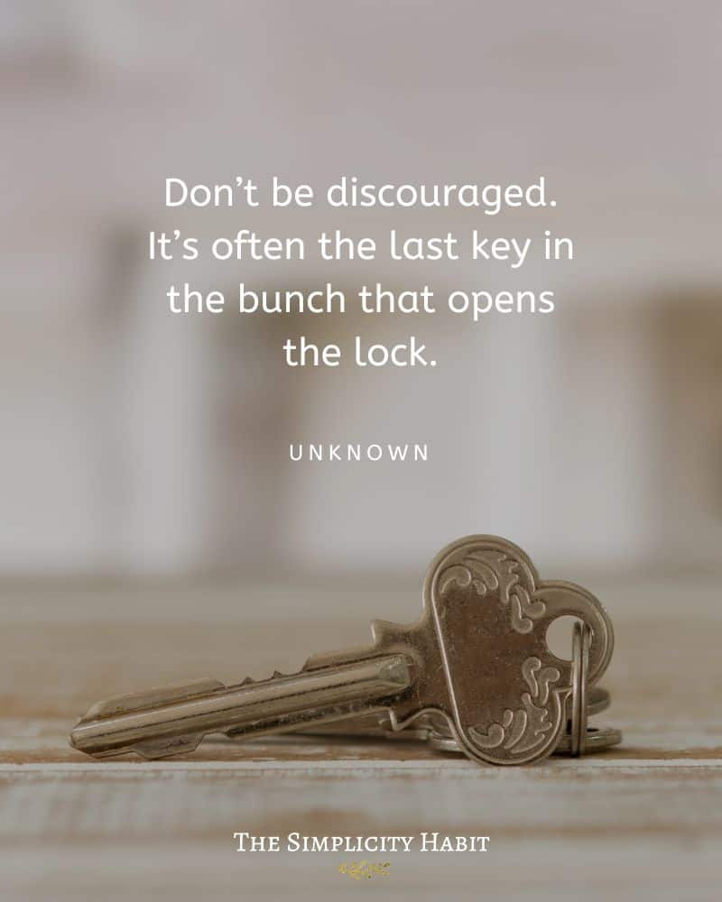 last key that opens the lock quote