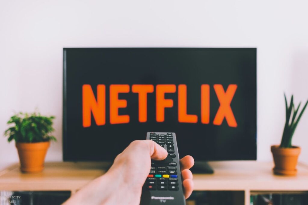 Netflix on a television