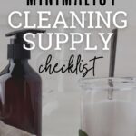 minimalist cleaning supply checklist