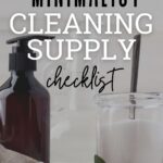 minimalist cleaning supply checklist