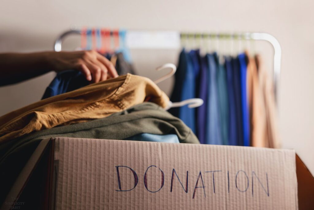 donating clothing