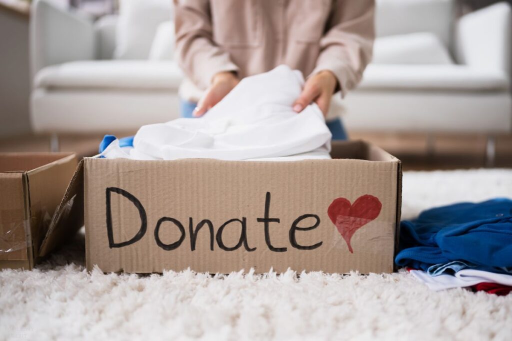 box of donations