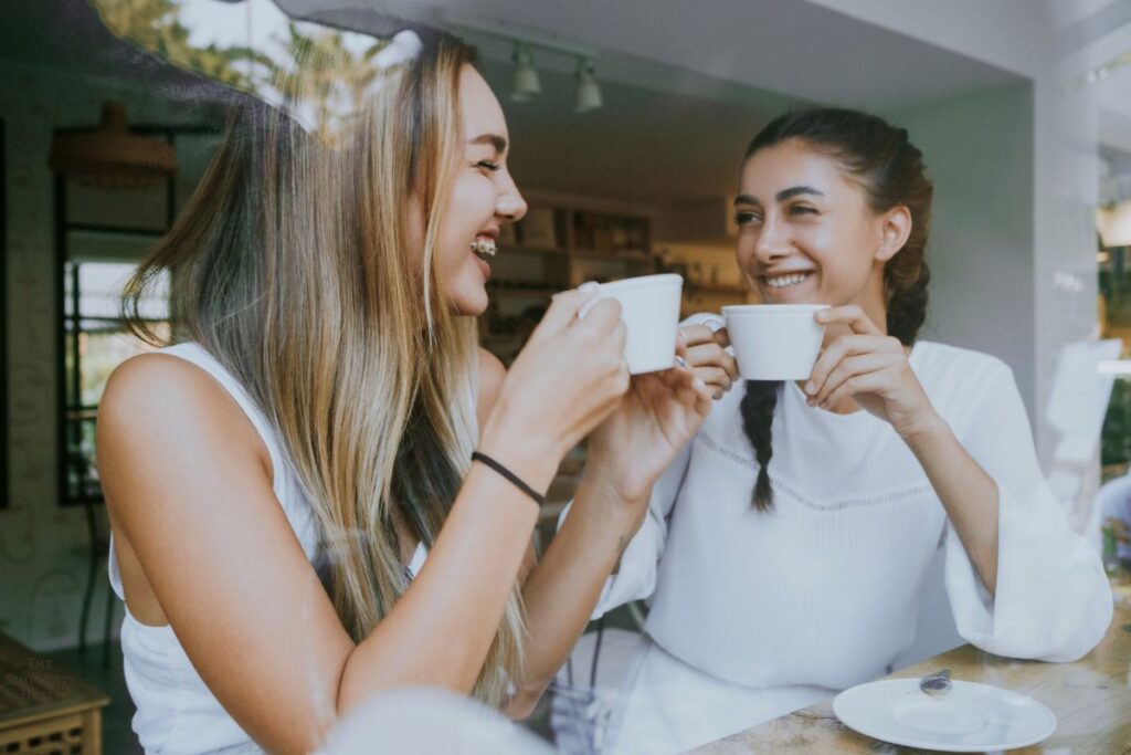 friends having coffee