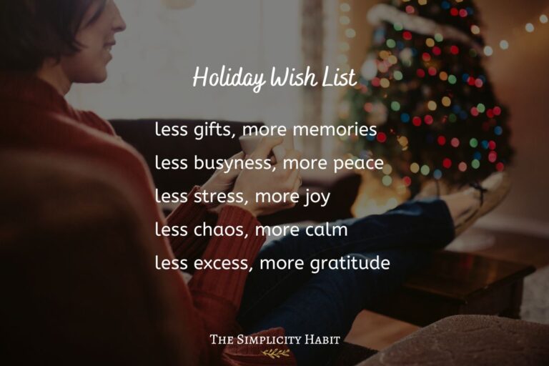 5 Ways to Embrace Simple Slow Living Through the Holiday Season