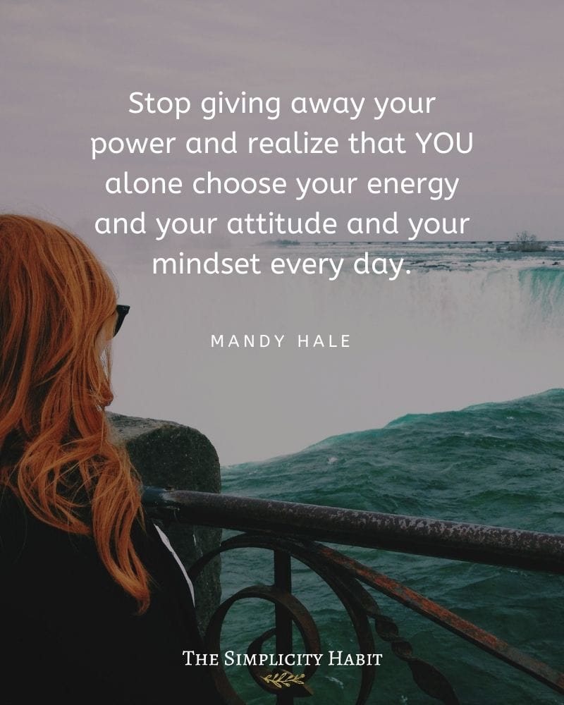 Mandy Hale quote on overthinking