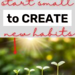 starting small is the key to changing your habits
