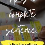 No Is a Complete Sentence